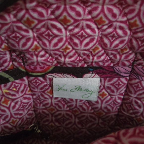 Vera Bradley🎀 Pink and Green Floral Shoulder Bag - Picture 2 of 3